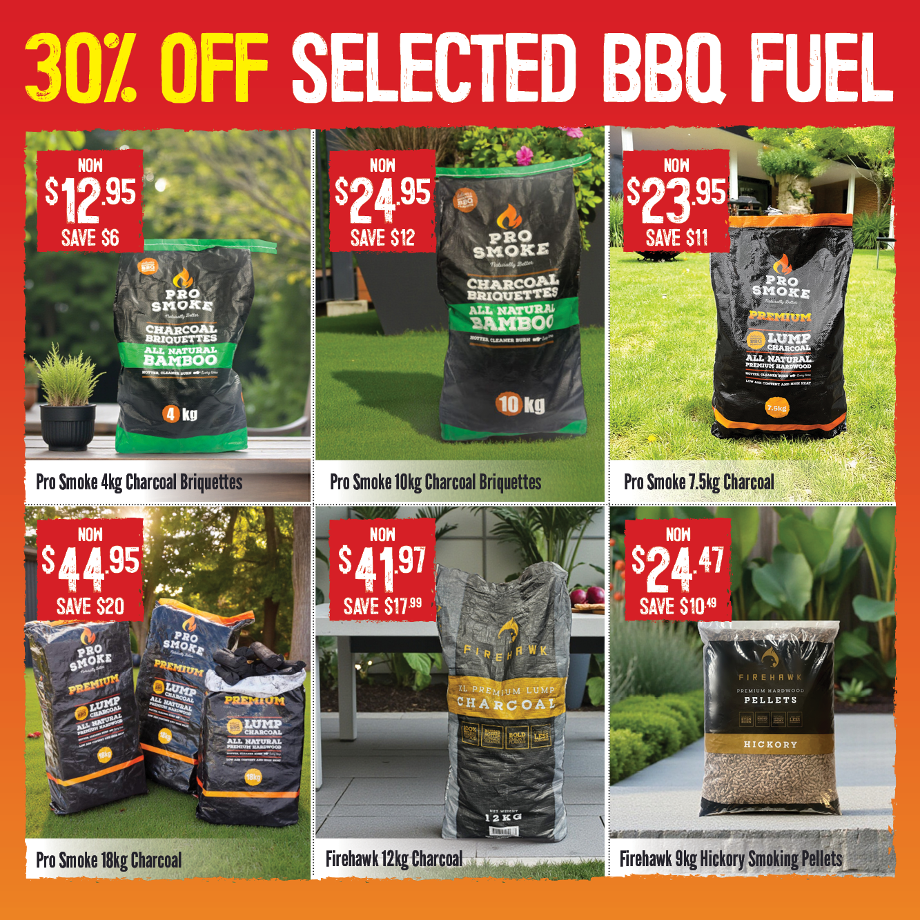 30% Off Selected BBQ Fuel | Shop Now
